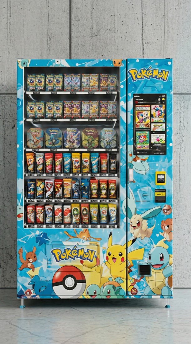 Pantalla y mecanismo de la máquina Pokémon